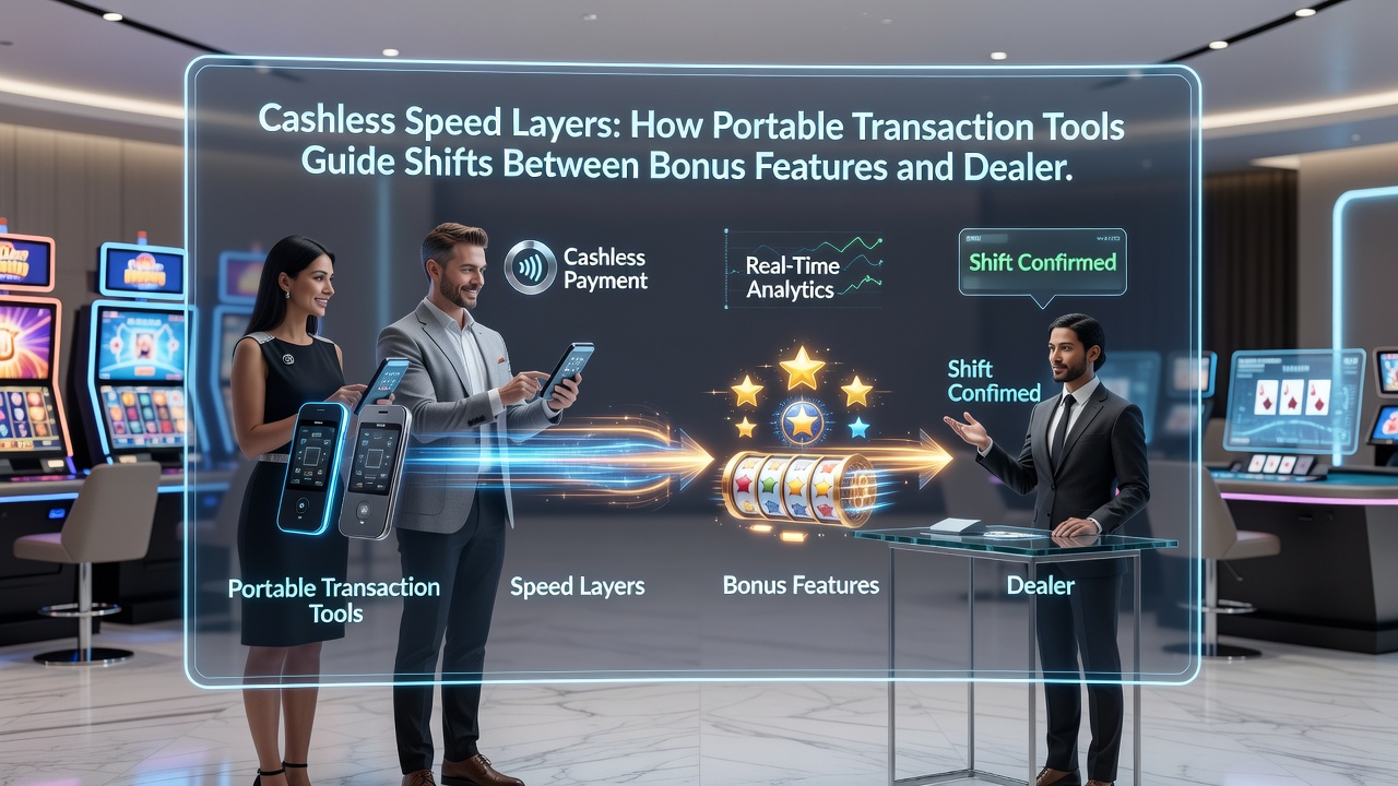 Diagram showing cashless layers connecting slot bonuses with dealer table interfaces