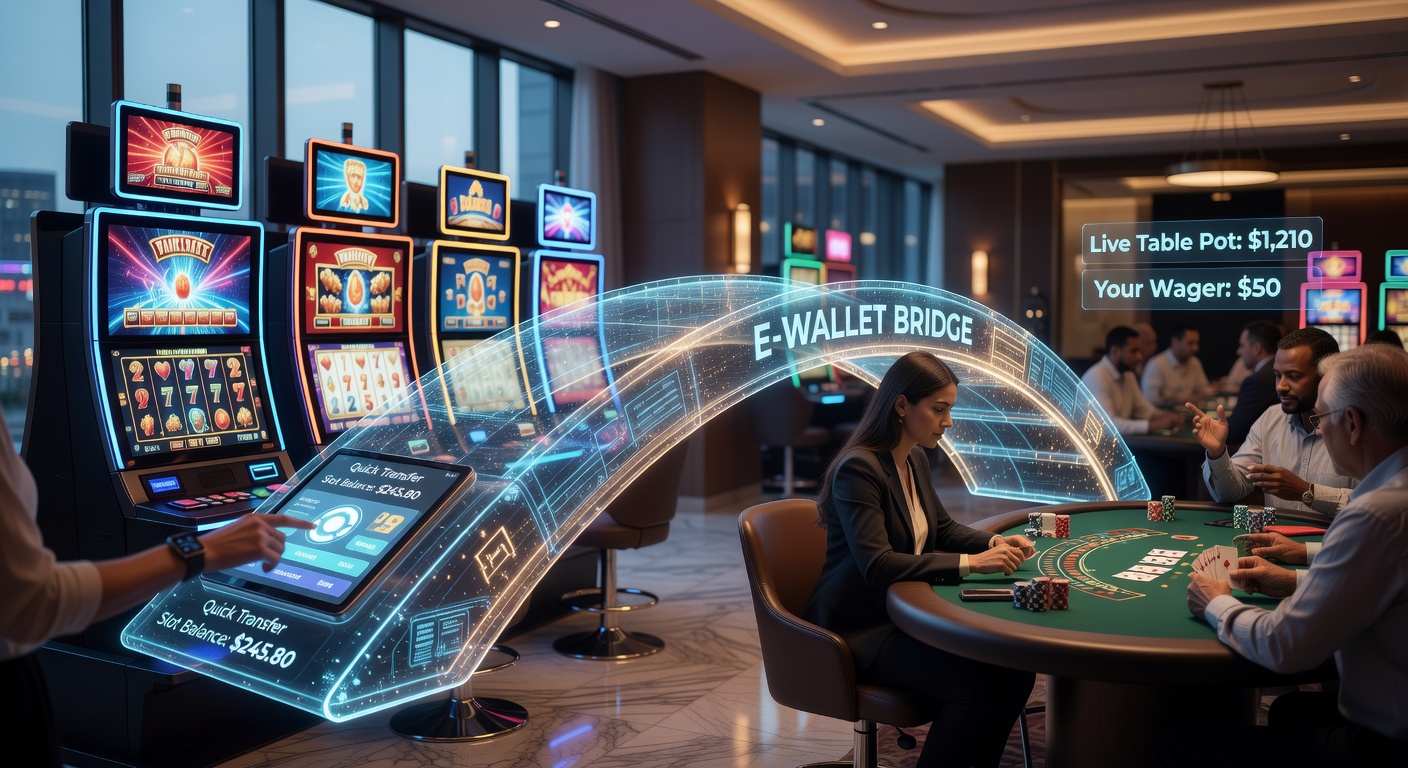 Close-up of smartphone screen showing e-wallet interface during a live casino session