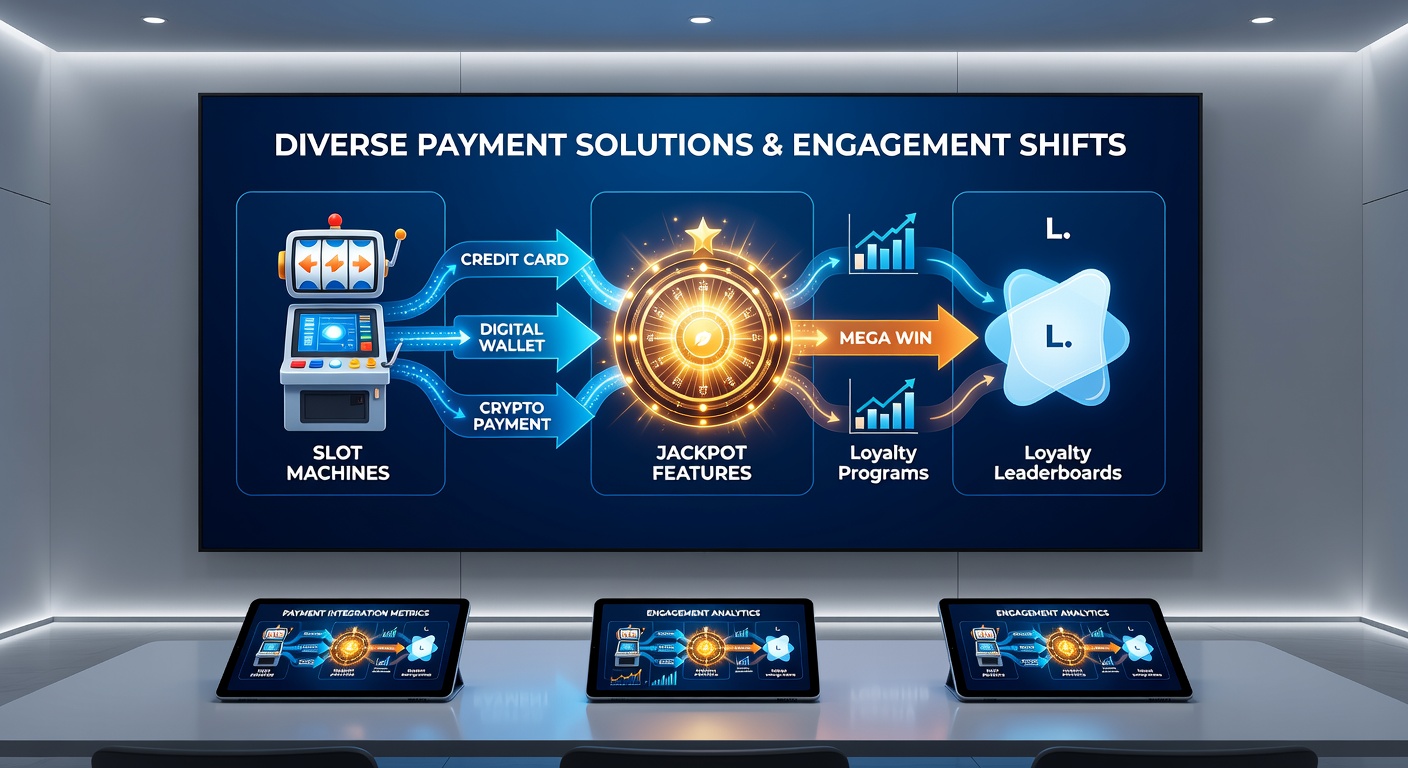 Illustration of mobile payment flows connecting slot gameplay to jackpot activations and live dealer table sessions